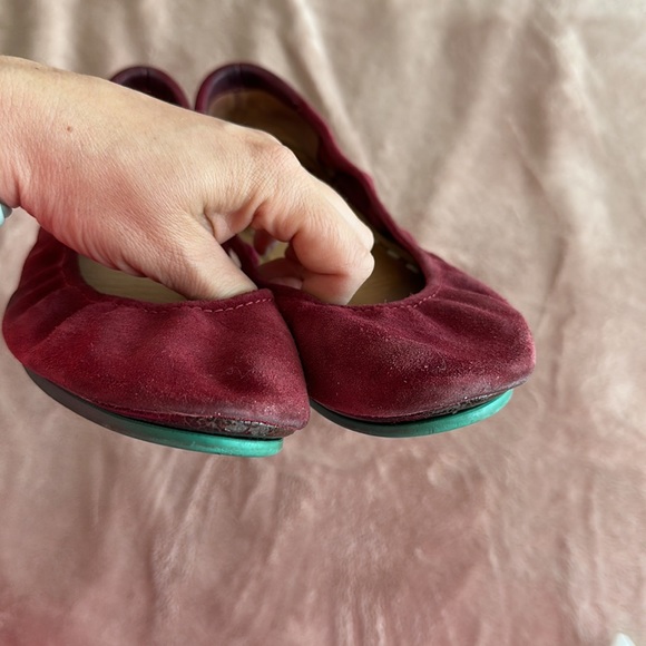 Rouge (red suede) Tieks Size 7 - Picture 3 of 4